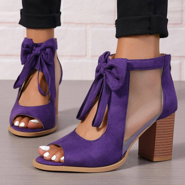 Evie™ - Bow Charm Chunky Heels Orthopaedic Sandals