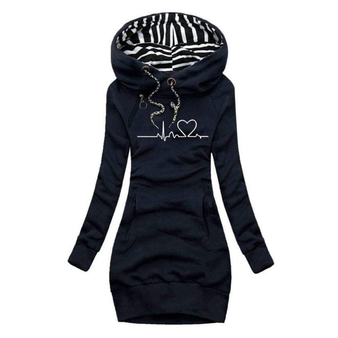 Helena™ - Cosy Hooded Sweater Dress